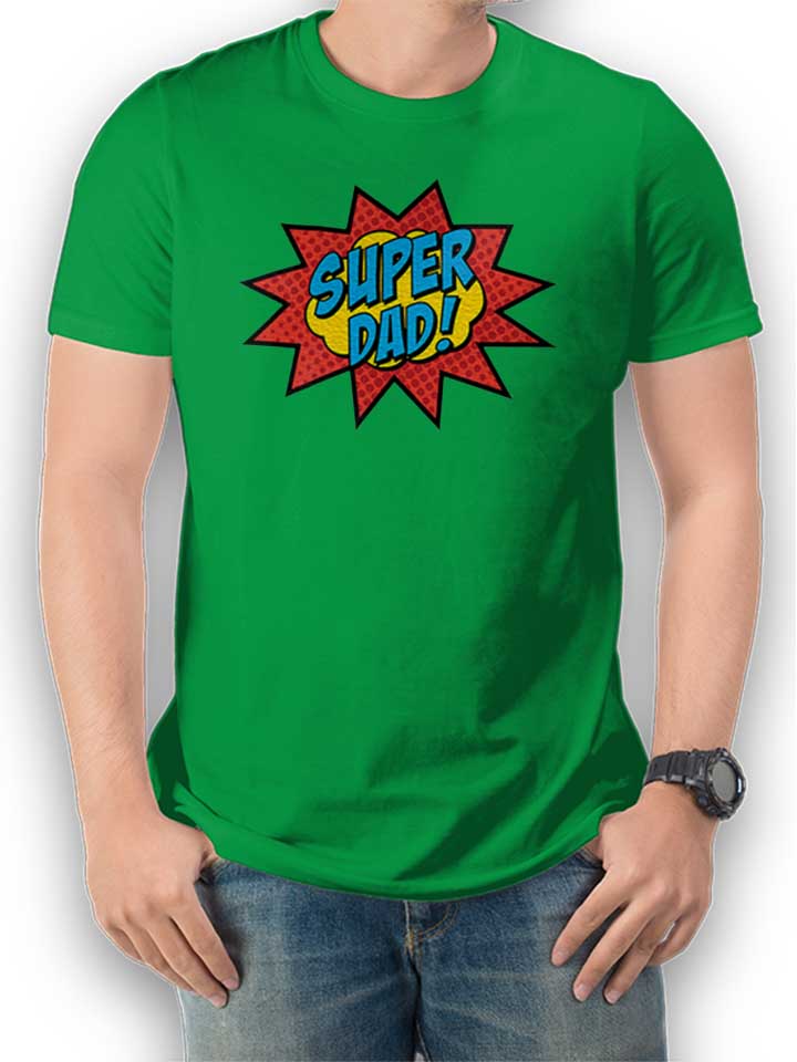 Super Dad T-Shirt green L