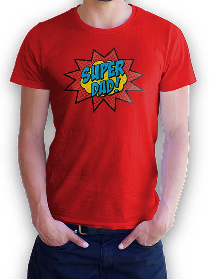 Super Dad T-Shirt red L