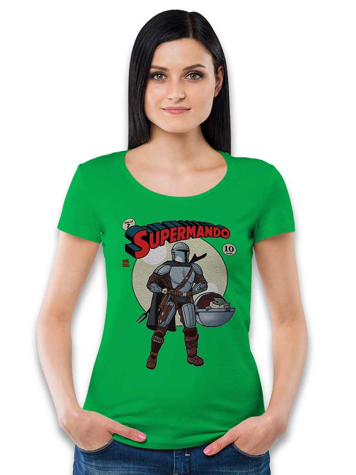 supermando-damen-t-shirt gruen 2