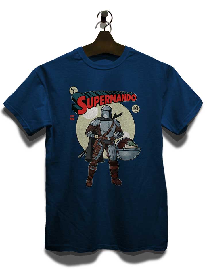 supermando-t-shirt dunkelblau 3