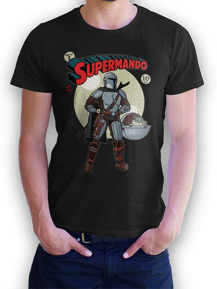 Supermando T-Shirt schwarz L