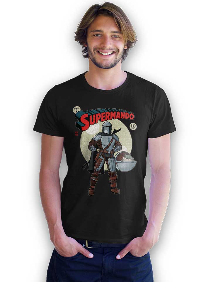supermando-t-shirt schwarz 2
