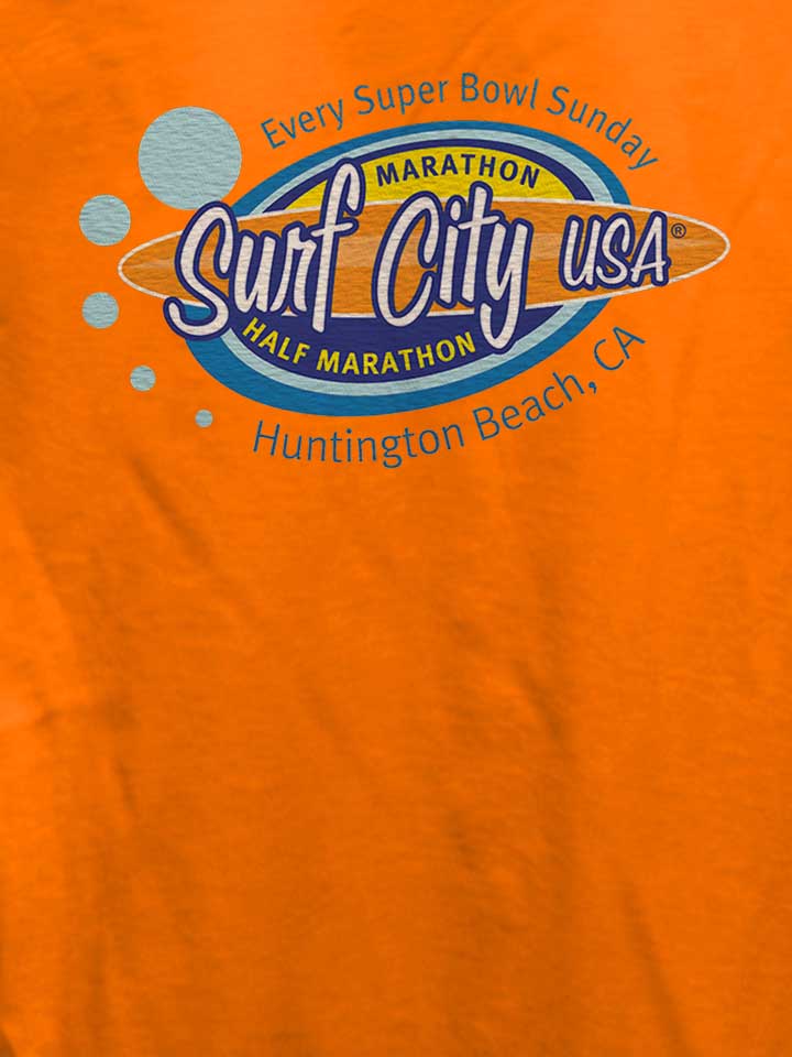 surf-city-usa-damen-t-shirt orange 4