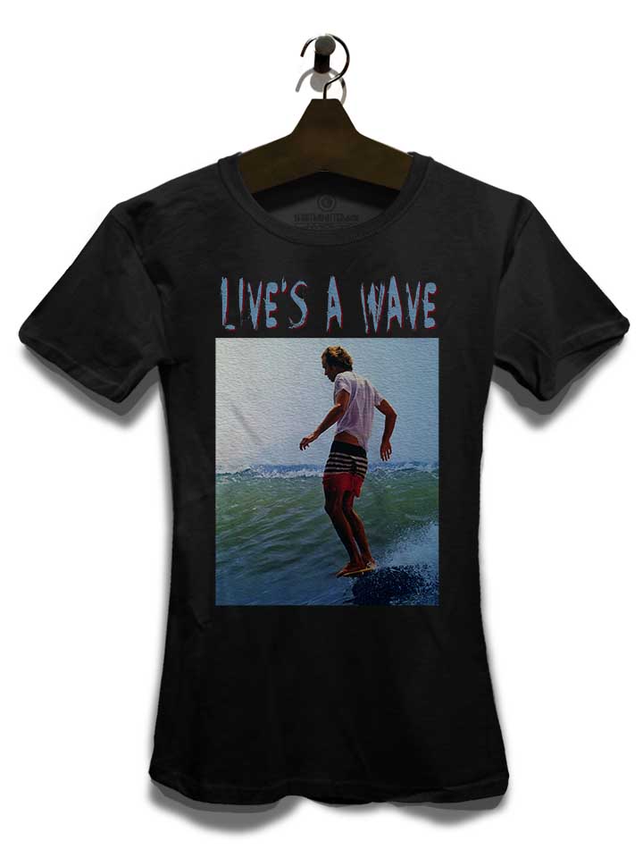 surfing-lives-a-wave-damen-t-shirt schwarz 3