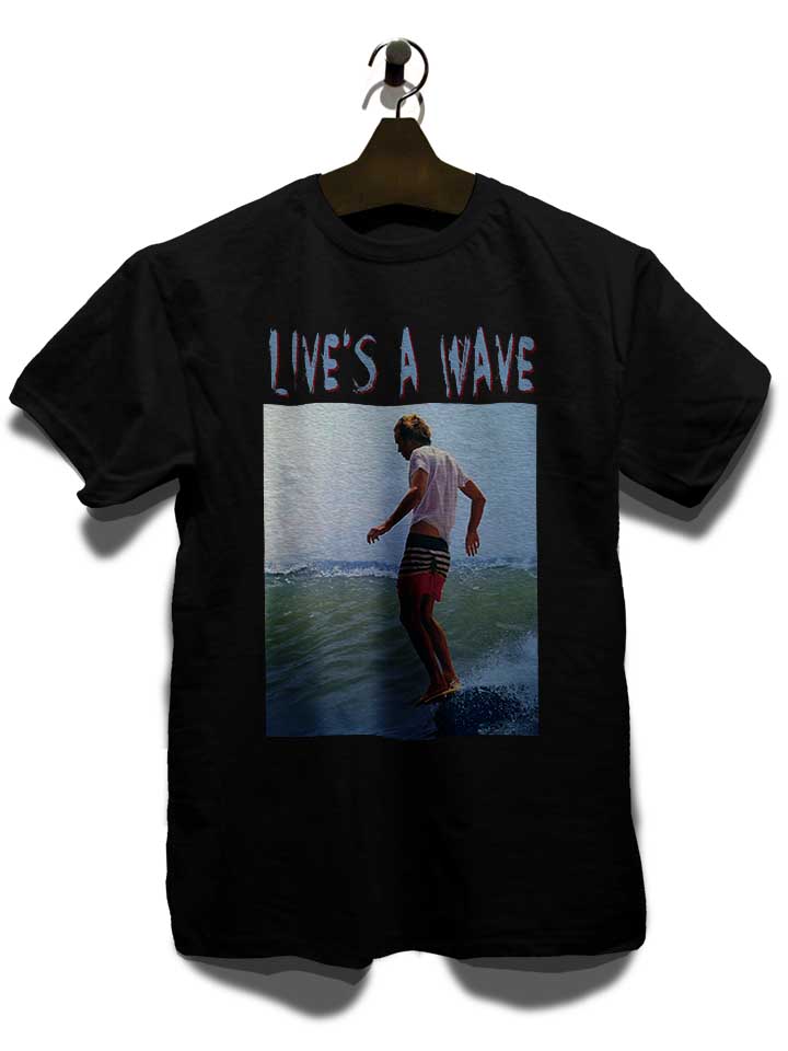 surfing-lives-a-wave-t-shirt schwarz 3