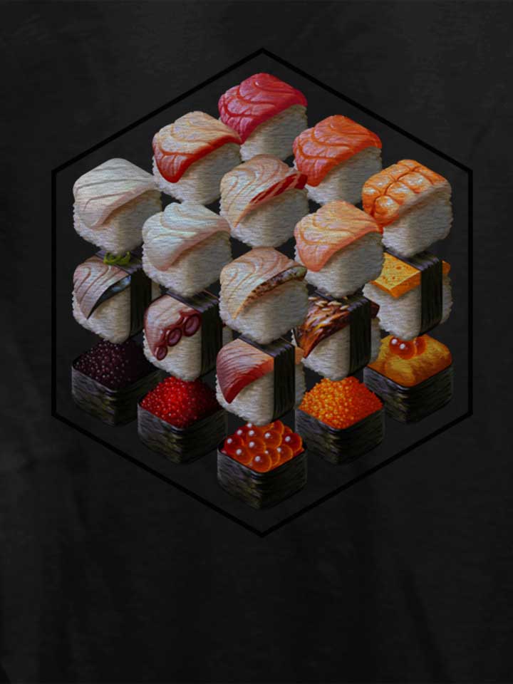 sushi-cubed-damen-t-shirt schwarz 4