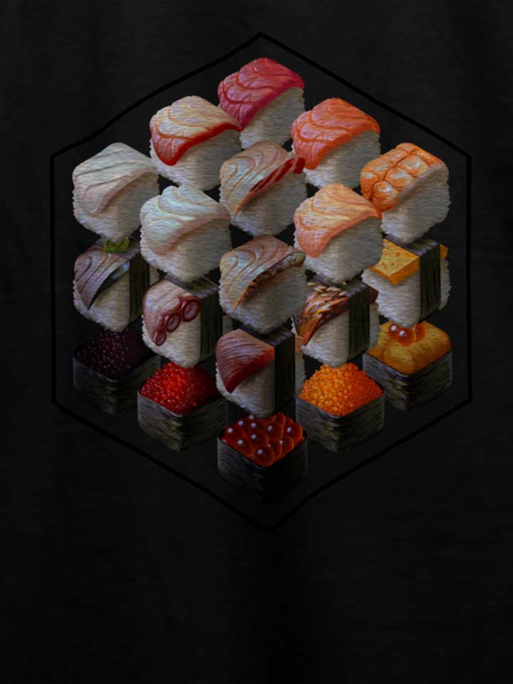 sushi-cubed-t-shirt schwarz 4