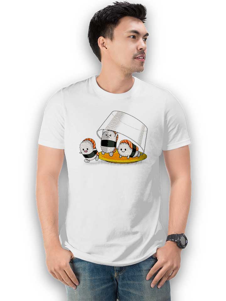 sushi-escape-t-shirt weiss 2
