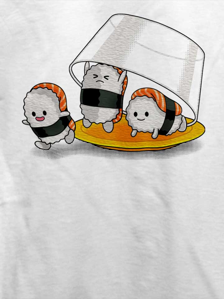 sushi-escape-t-shirt weiss 4