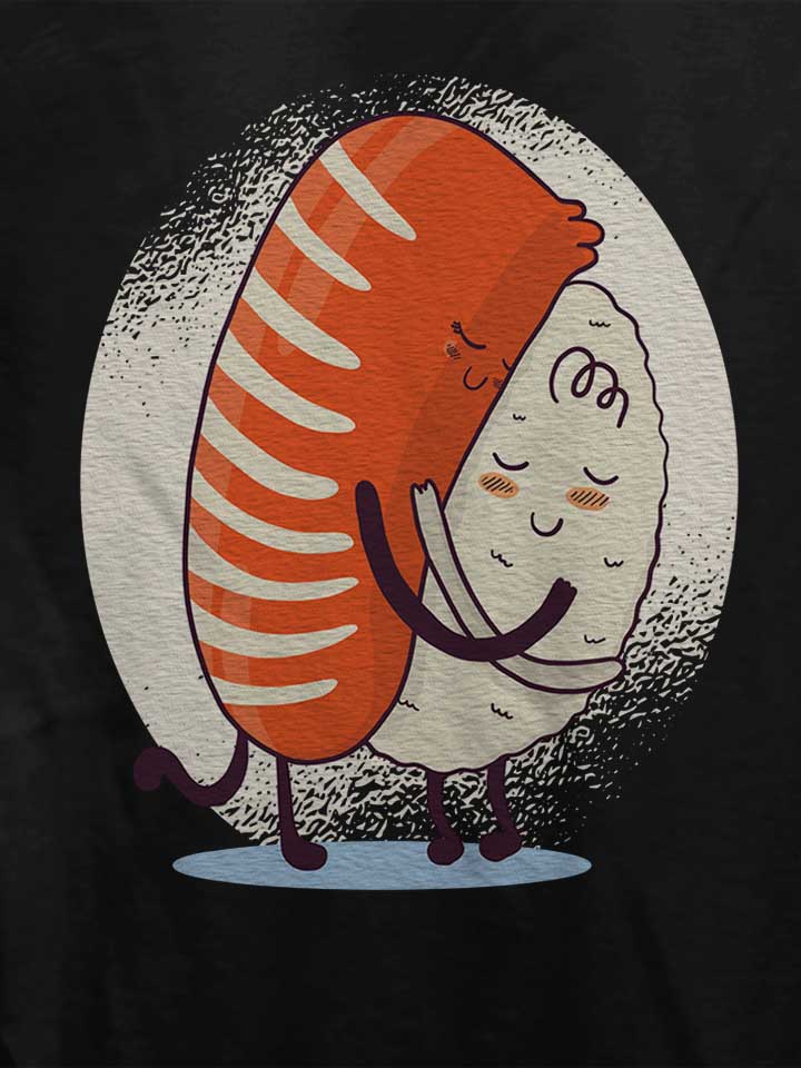 sushi-hug-02-damen-t-shirt schwarz 4