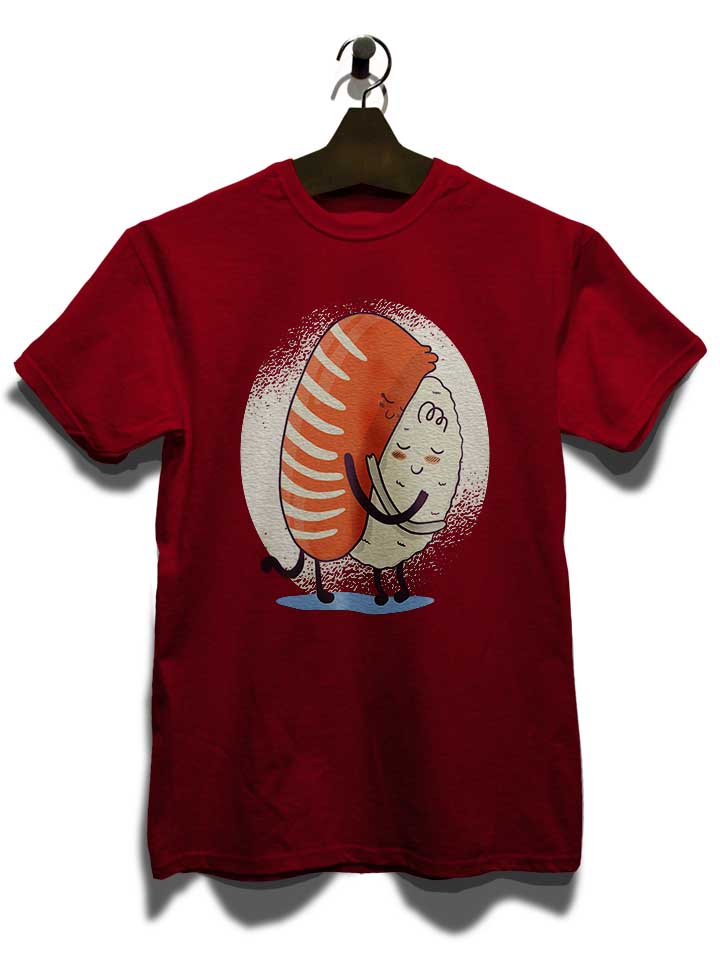 sushi-hug-02-t-shirt bordeaux 3