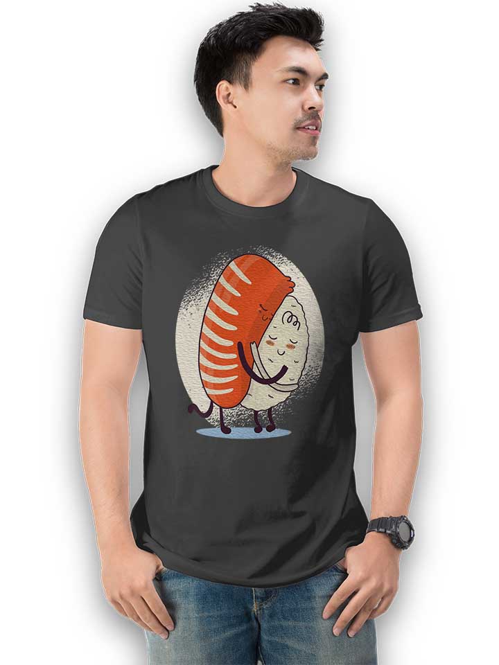 sushi-hug-02-t-shirt dunkelgrau 2