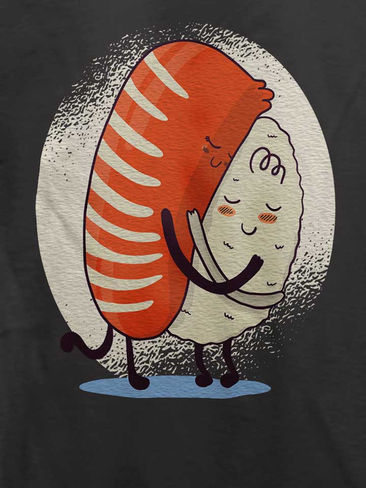 sushi-hug-02-t-shirt dunkelgrau 4
