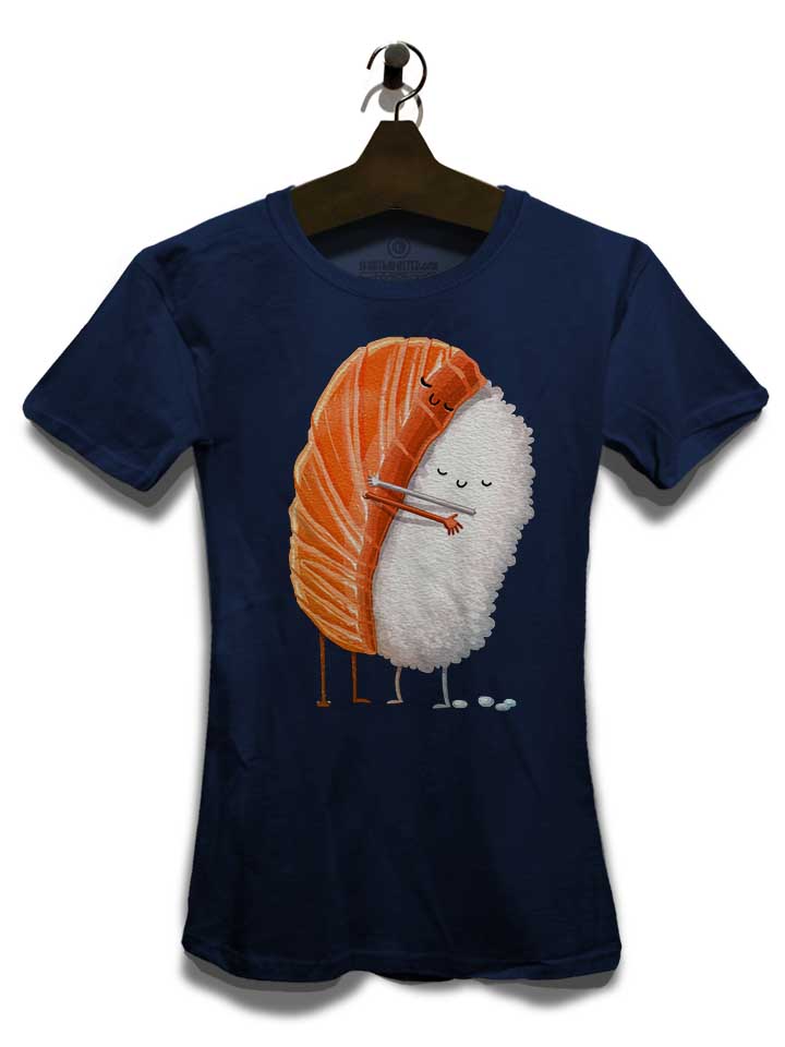 sushi-hug-damen-t-shirt dunkelblau 3