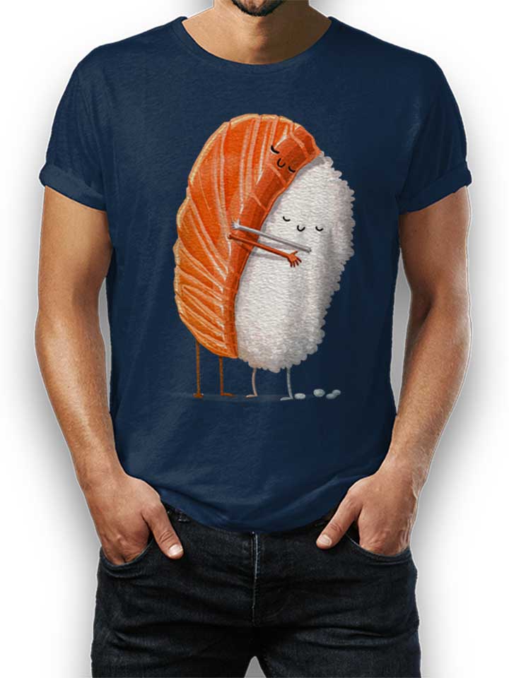 sushi-hug-t-shirt dunkelblau 1