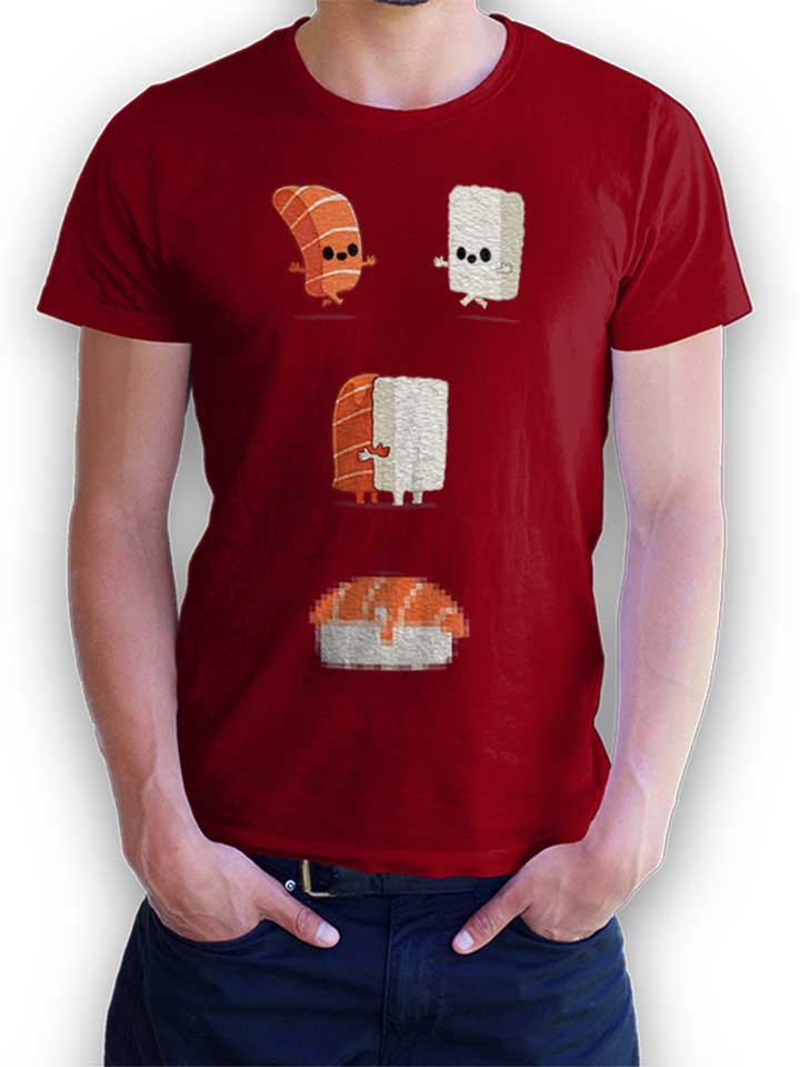 sushi-is-love-t-shirt bordeaux 1