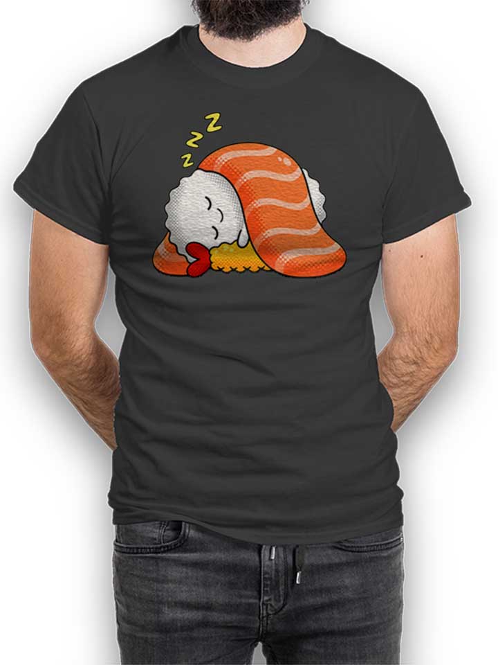 sushi-snooze-t-shirt dunkelgrau 1