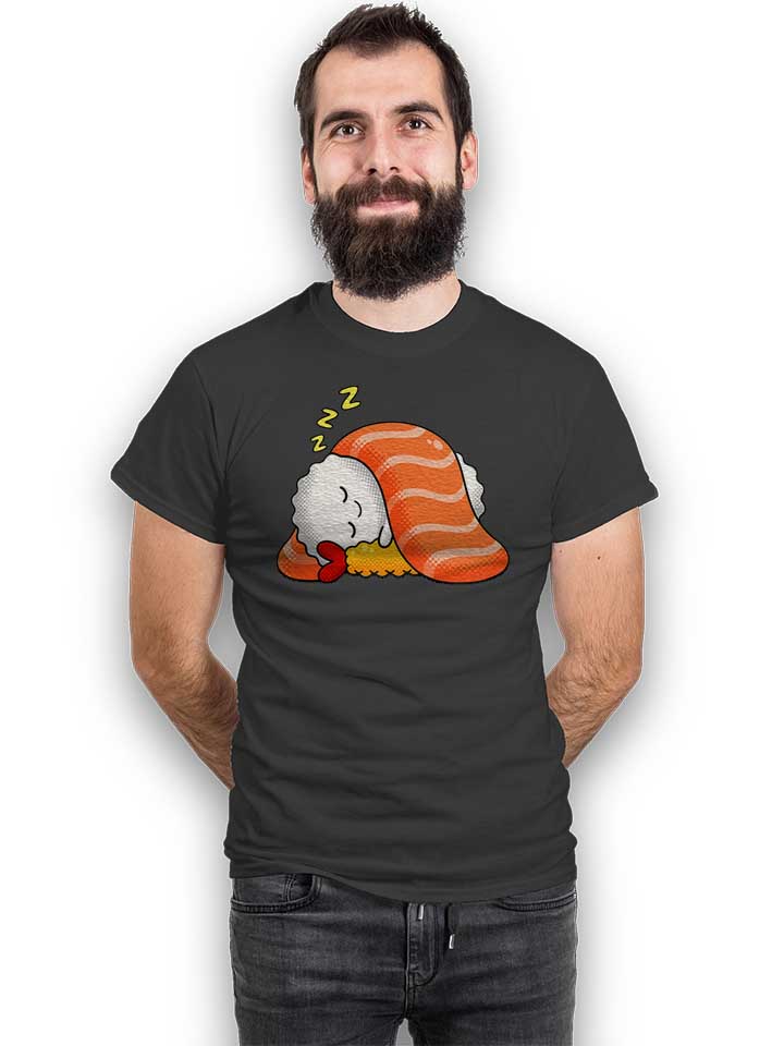 sushi-snooze-t-shirt dunkelgrau 2