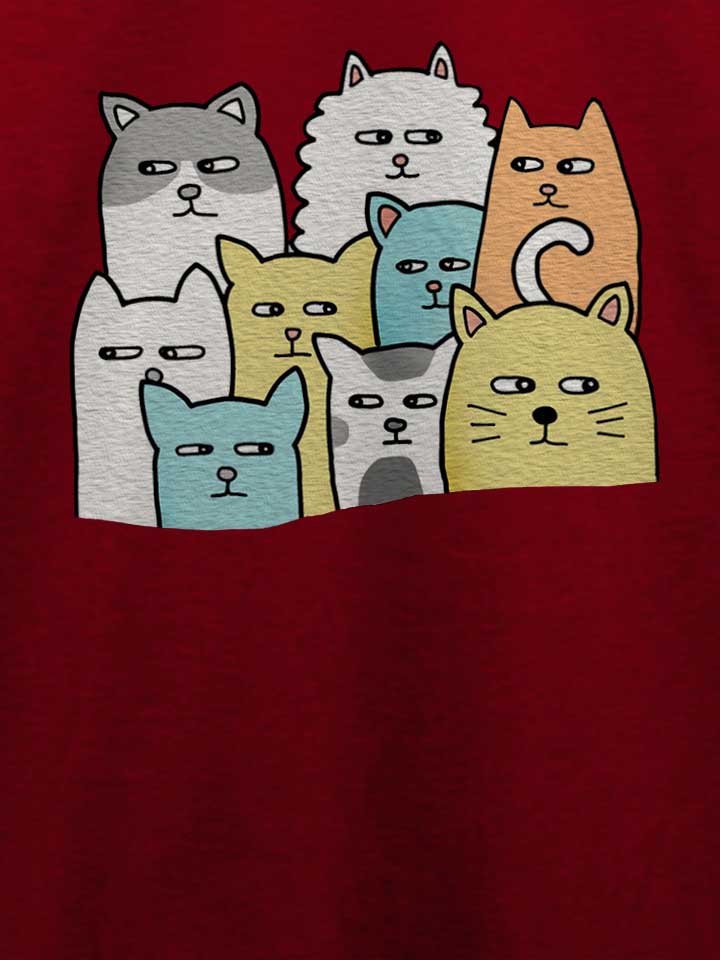 suspicious-cats-t-shirt bordeaux 4
