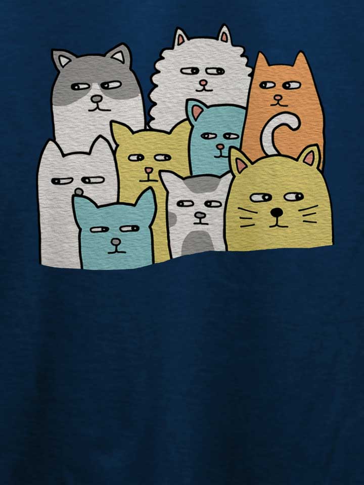 suspicious-cats-t-shirt dunkelblau 4