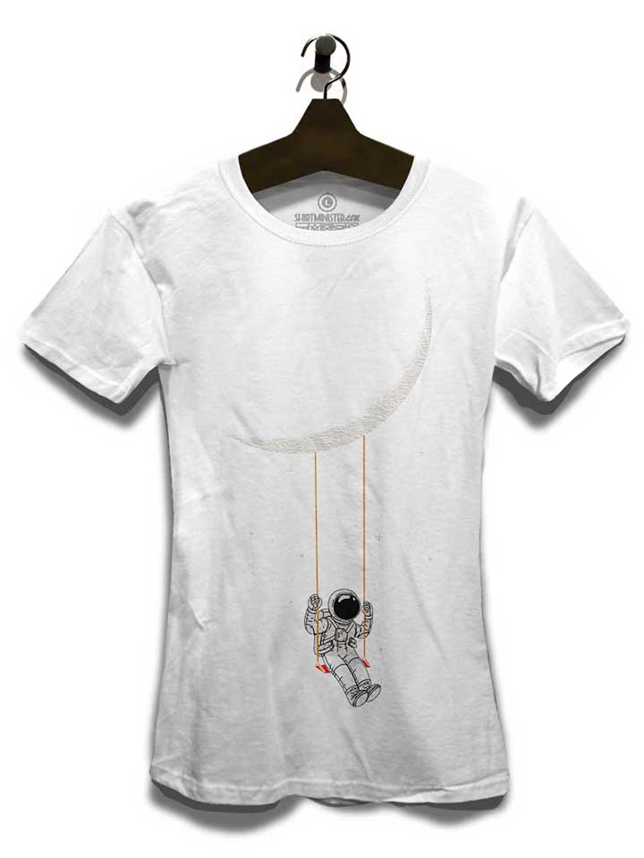 swinging-astronaut-moon-damen-t-shirt weiss 3