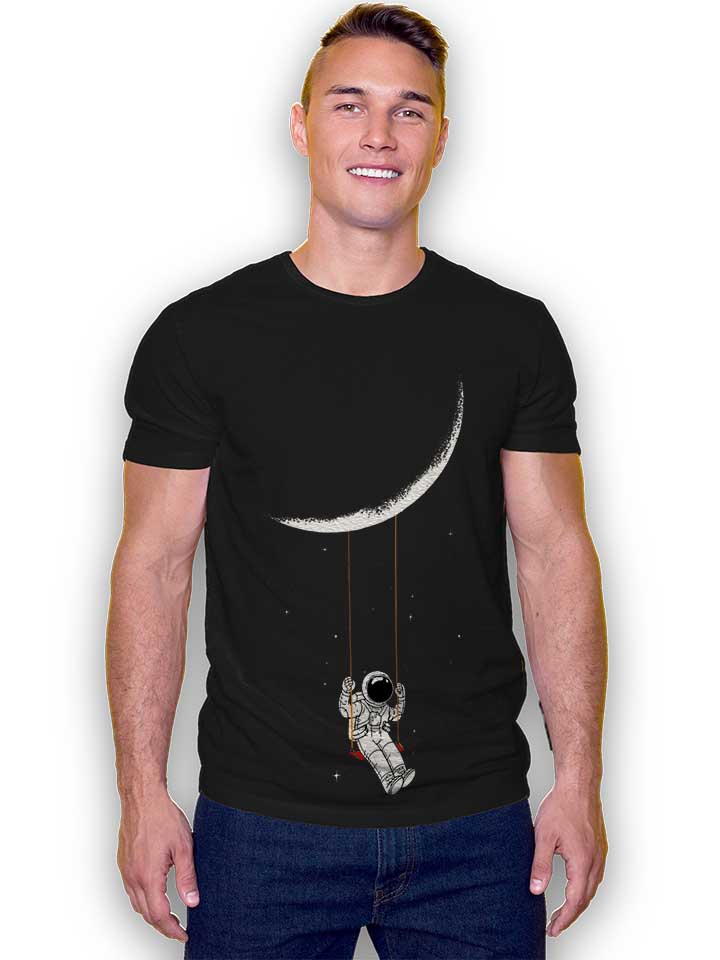 swinging-astronaut-moon-t-shirt schwarz 2