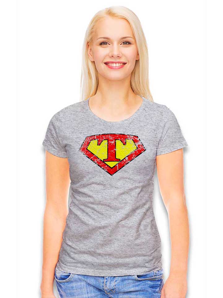 t-buchstabe-logo-vintage-damen-t-shirt grau-meliert 2