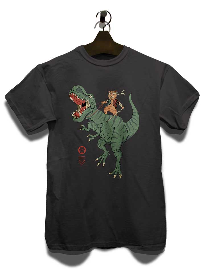 t-rex-cat-t-shirt dunkelgrau 3