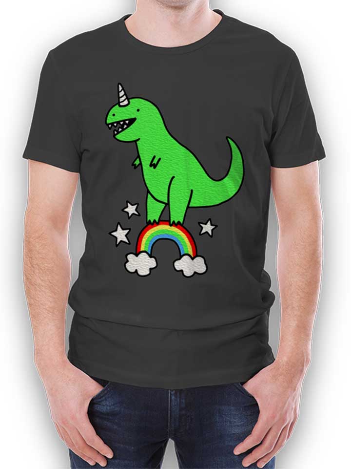 T Rex Unicorn T-Shirt dunkelgrau L