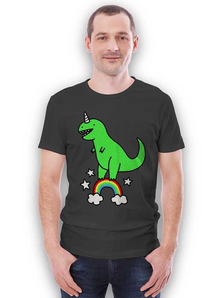 t-rex-unicorn-t-shirt dunkelgrau 2