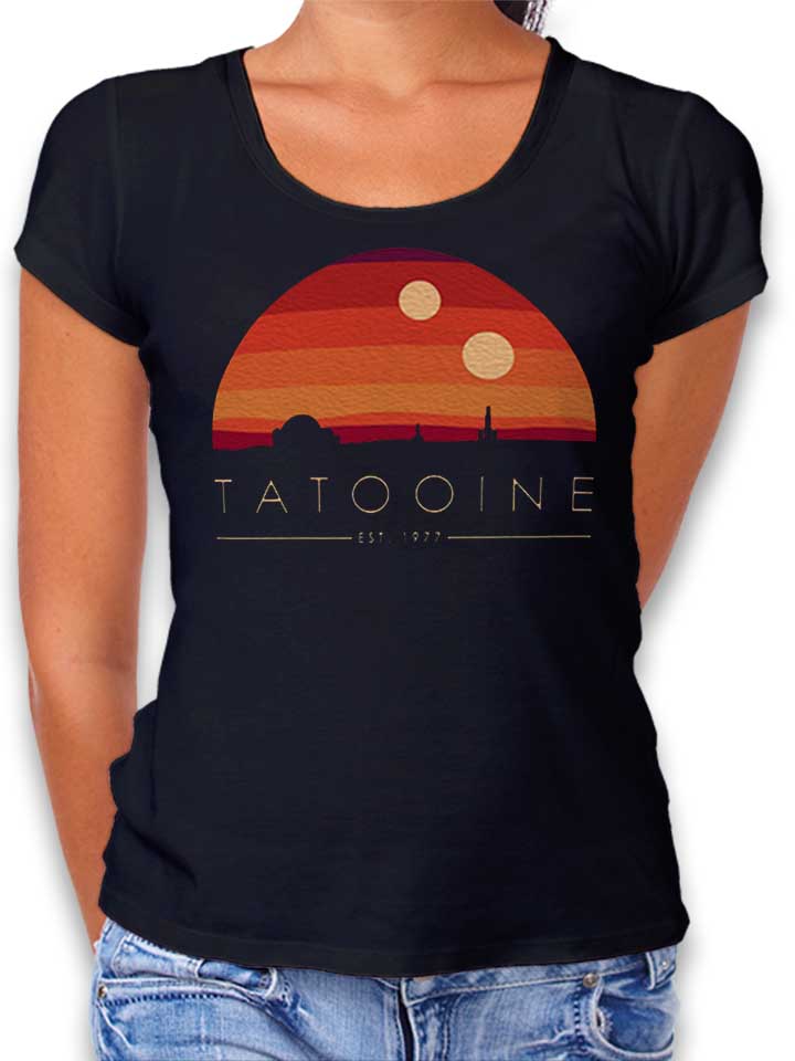 Tatooine Est 1977 Damen T-Shirt schwarz L