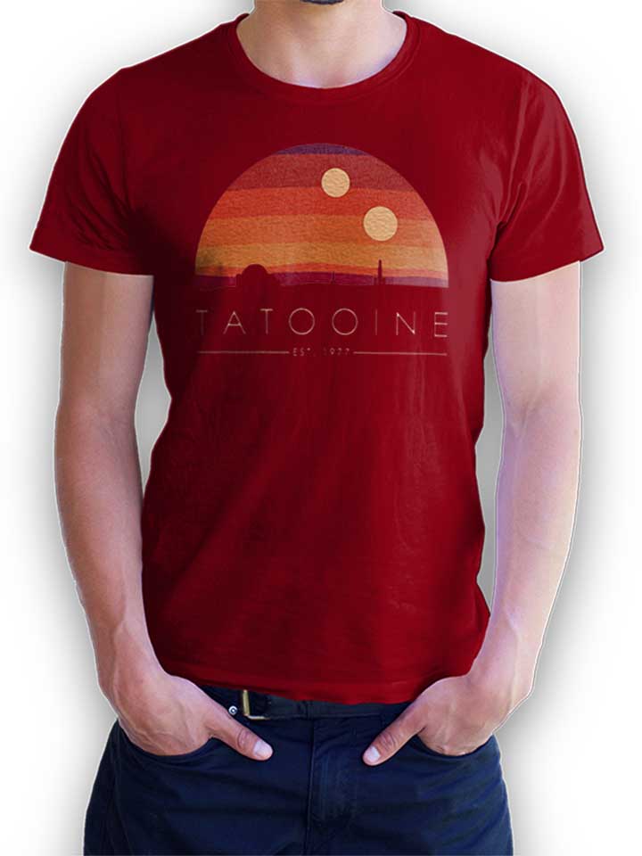 tatooine-est-1977-t-shirt bordeaux 1