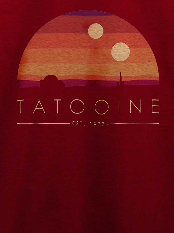 tatooine-est-1977-t-shirt bordeaux 4