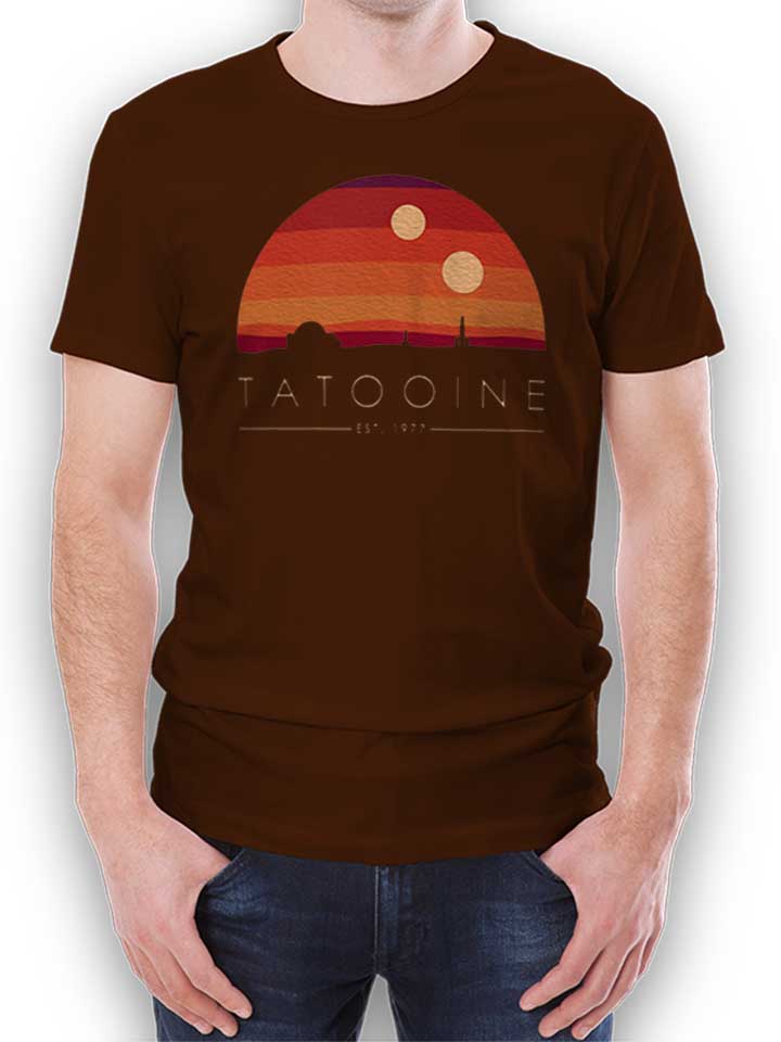 Tatooine Est 1977 T-Shirt marrone L