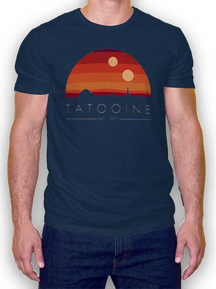 Tatooine Est 1977 T-Shirt dunkelblau L