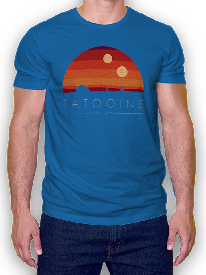 Tatooine Est 1977 Kinder T-Shirt royal 110 / 116