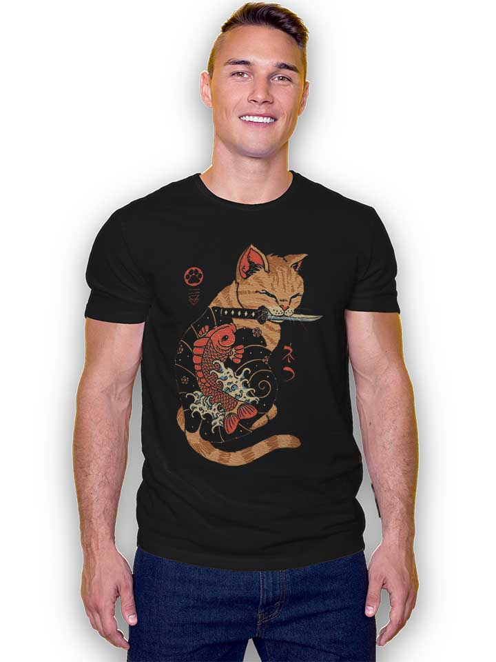 tattooed-cat-t-shirt schwarz 2