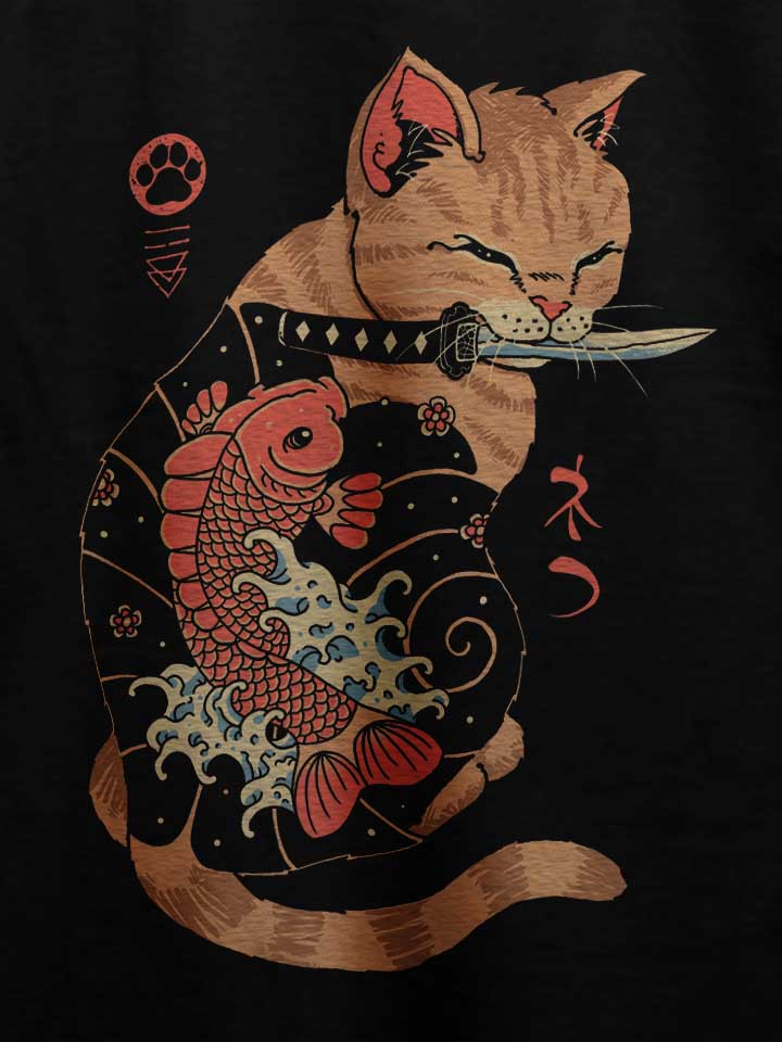 tattooed-cat-t-shirt schwarz 4