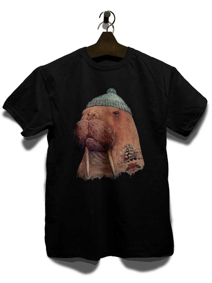 tattooed-walrus-t-shirt schwarz 3