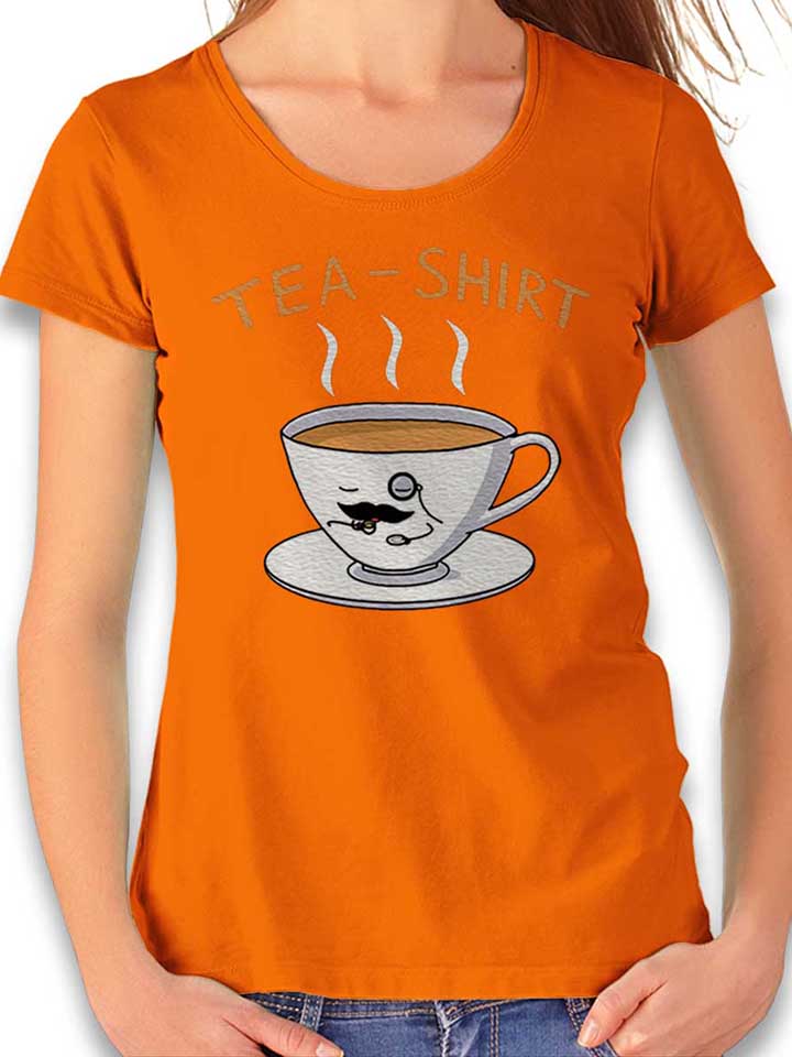 Tea Shirt Damen T-Shirt orange L