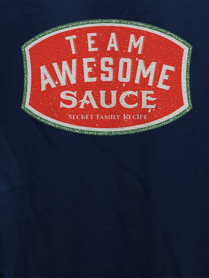 team-awesome-sauce-damen-t-shirt dunkelblau 4