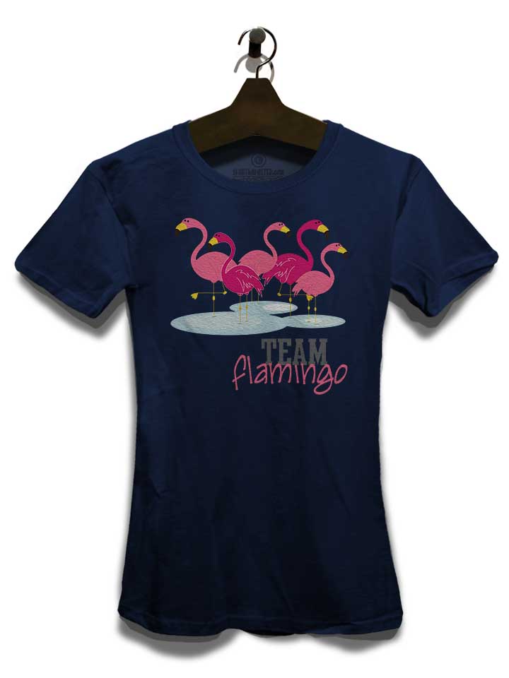 team-flamingo-damen-t-shirt dunkelblau 3