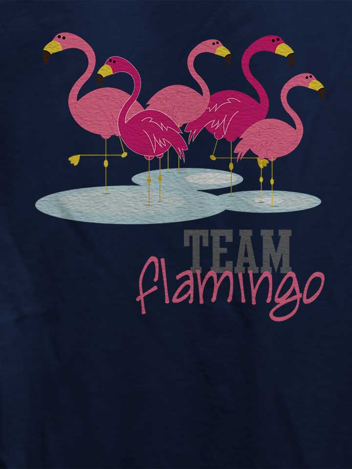 team-flamingo-damen-t-shirt dunkelblau 4