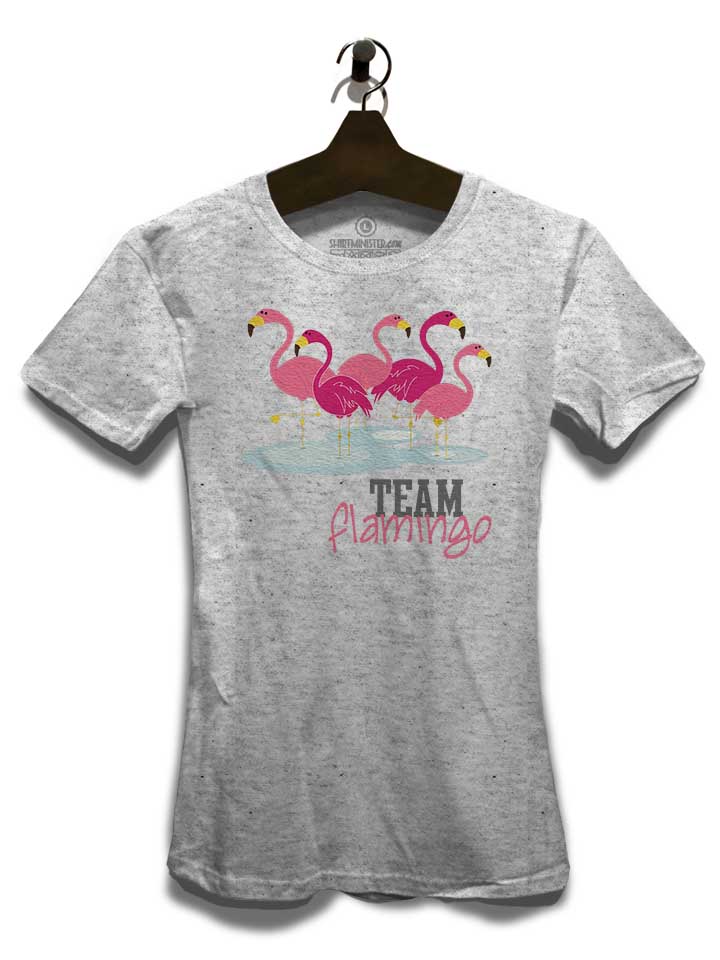 team-flamingo-damen-t-shirt grau-meliert 3