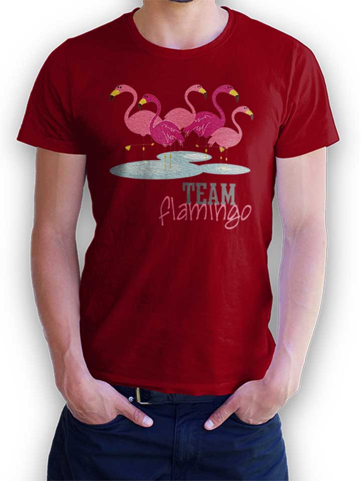 Team Flamingo T-Shirt bordeaux L