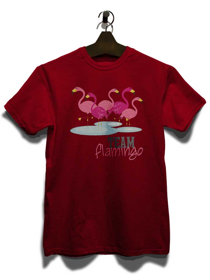 team-flamingo-t-shirt bordeaux 3