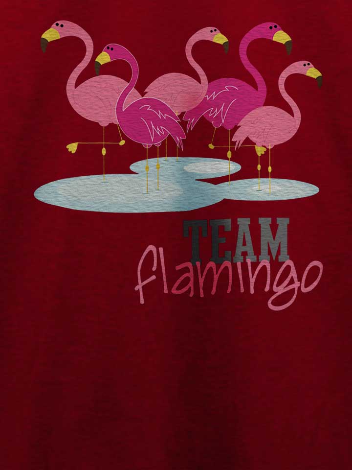 team-flamingo-t-shirt bordeaux 4