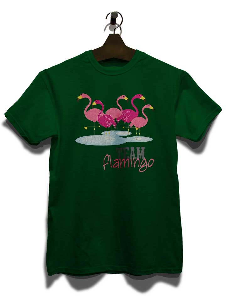 team-flamingo-t-shirt dunkelgruen 3