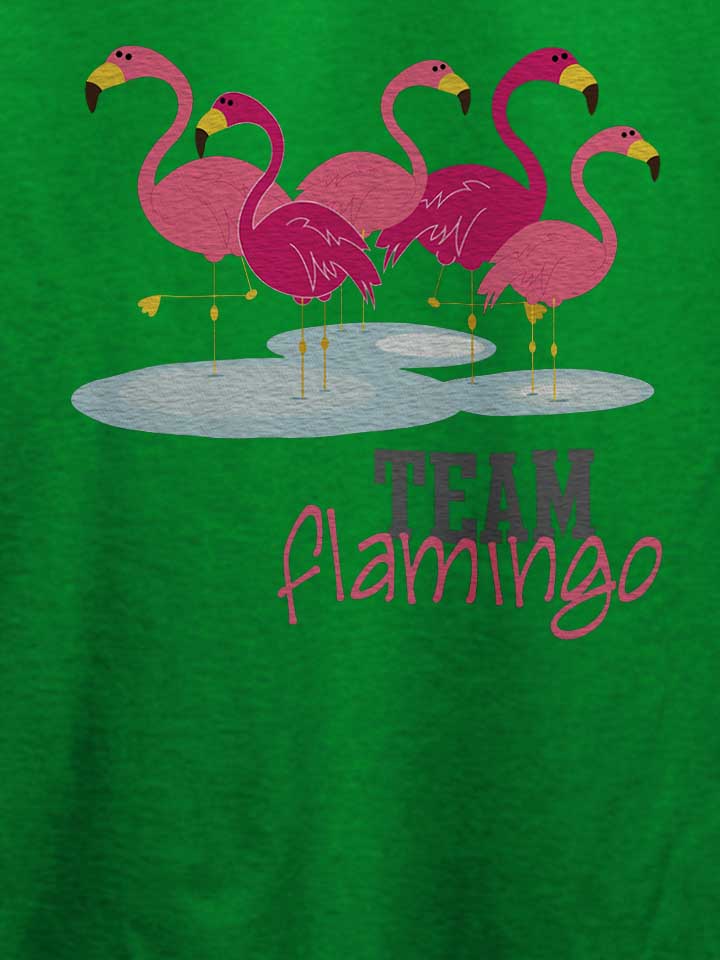 team-flamingo-t-shirt gruen 4