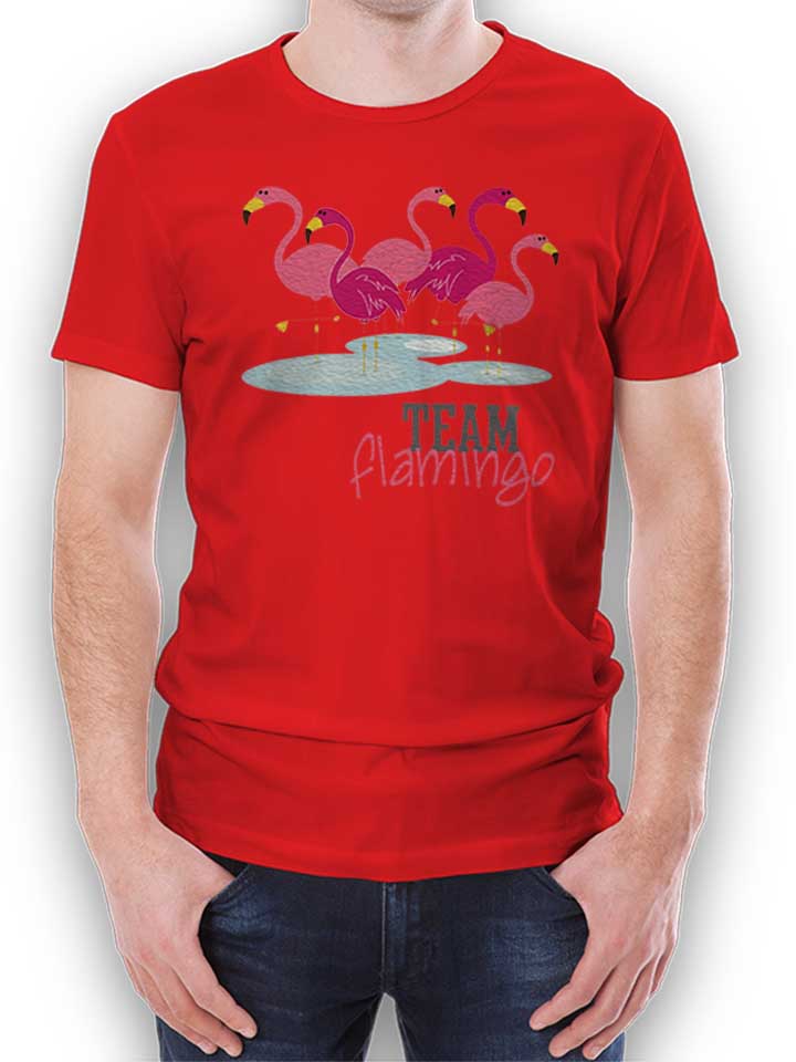 team-flamingo-t-shirt rot 1
